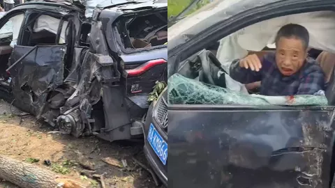 杭州高架车祸